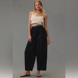 Maeve Anthropologie Curve Poplin Barrel Pants Size M